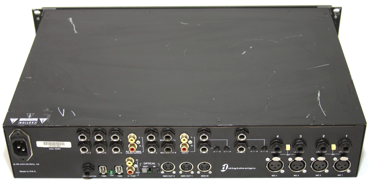 Digidesign Digi 002 Rack Firewire Audio Midi Digital Recording Interface MX002RK