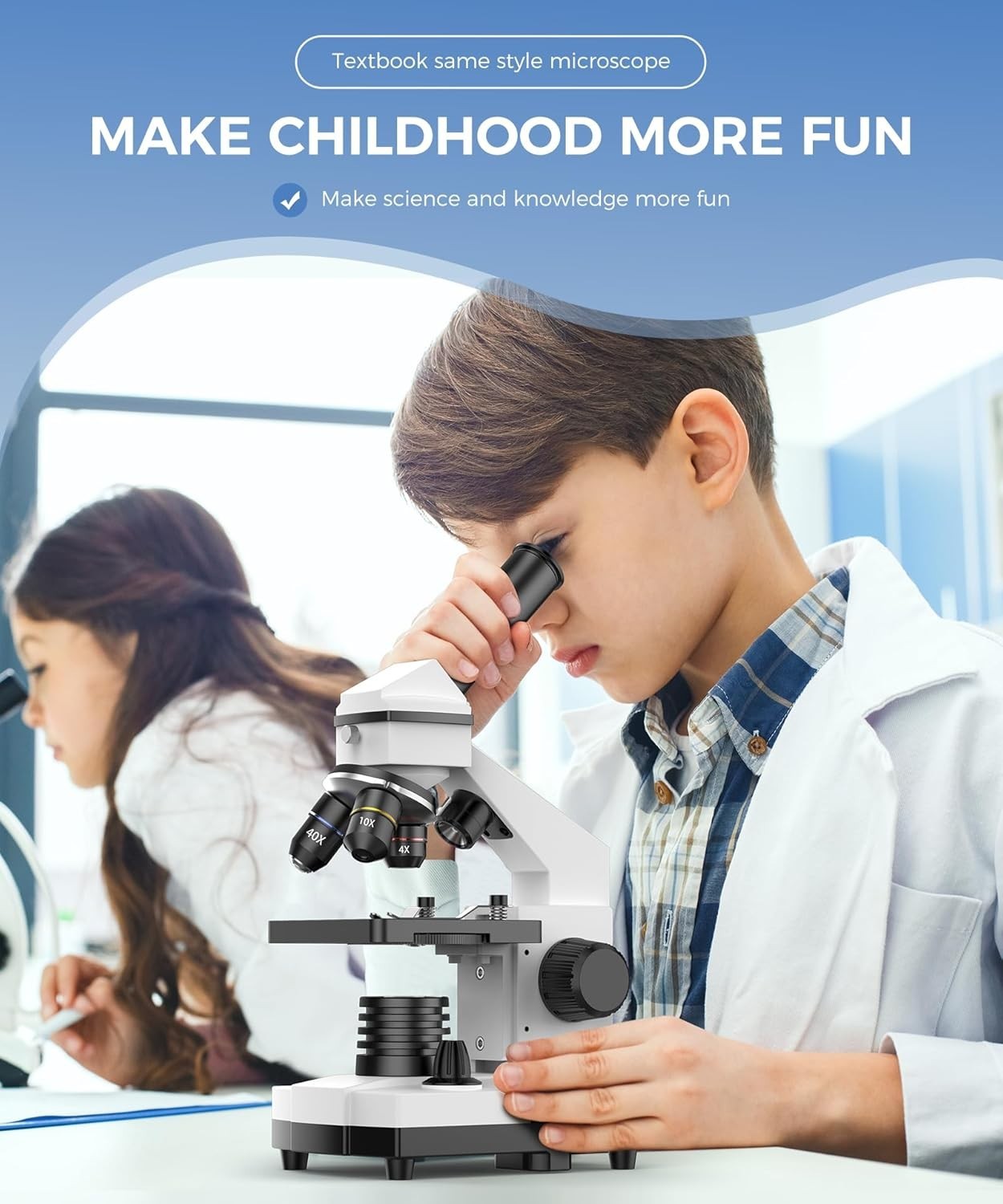 Compound Microscope for Adults & Students - 100X-2000X High-Power Biological ...