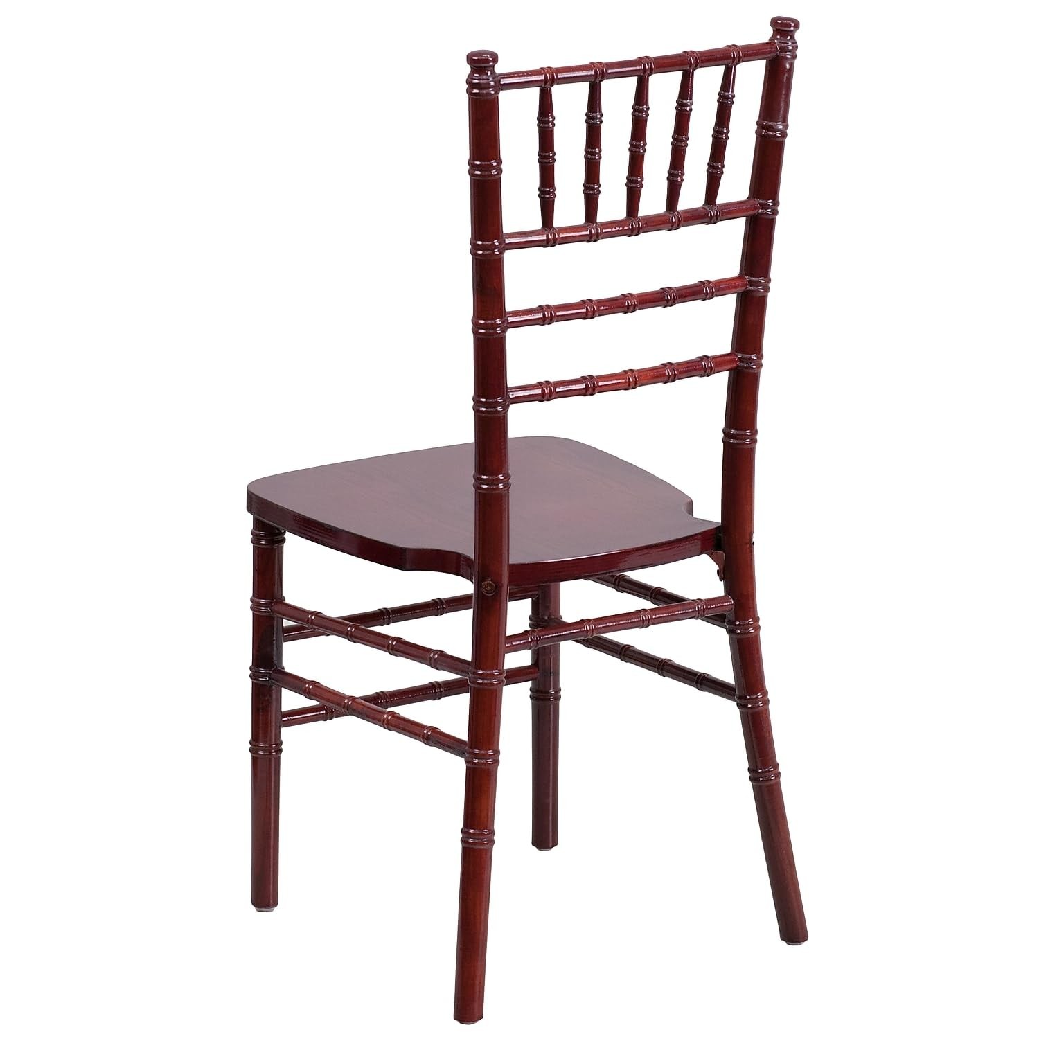 Bowery Hill 36.25''H Transitional Wood Chiavari Dining Chair in Mahogany