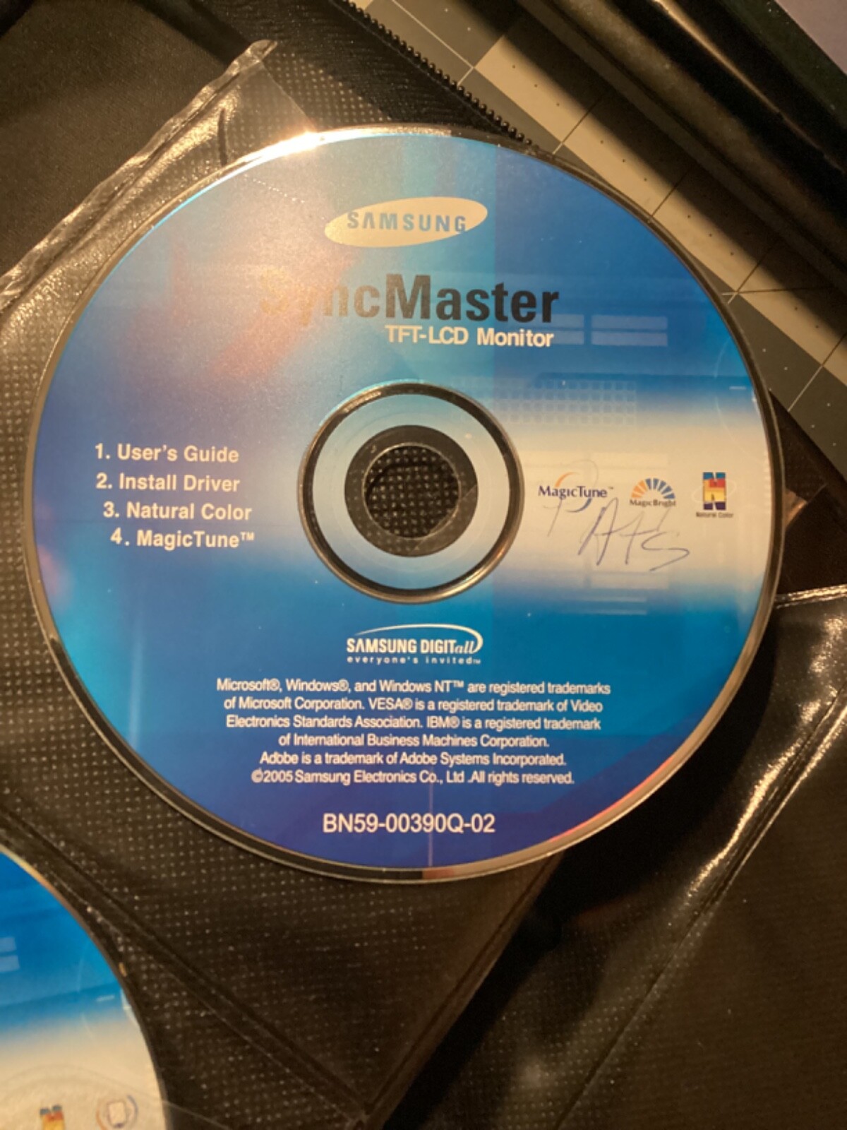 Samsung SyncMaster Driver Software CD Disk Only For TFT-LCD Monitor 2005