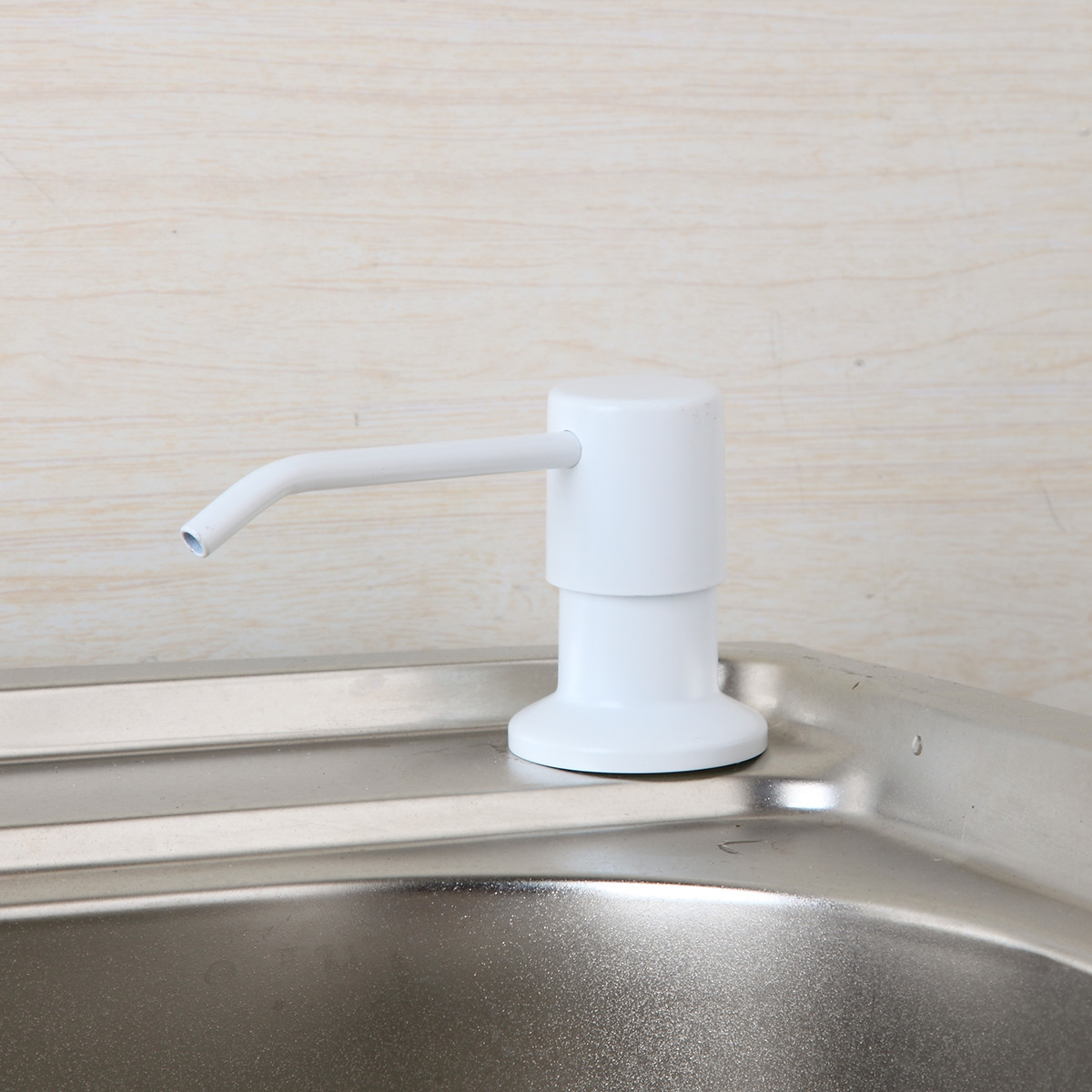 Kitchen Sink Soap Dispenser White Painting ABS Liquid Soap Lotion Dispenser