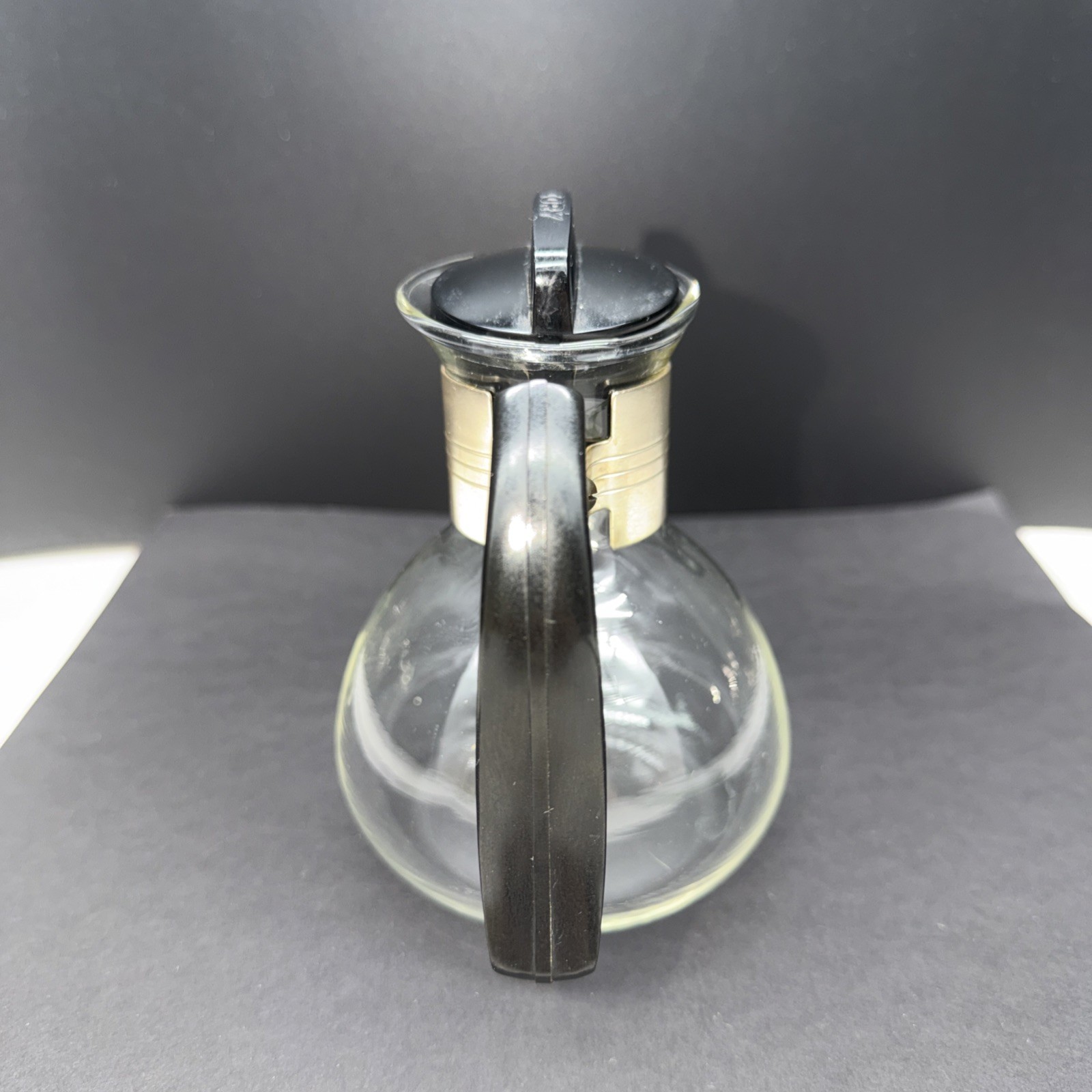 Cory Glass Coffee Carafe 5.5" – Replacement Small Size – Black Handle & Lid