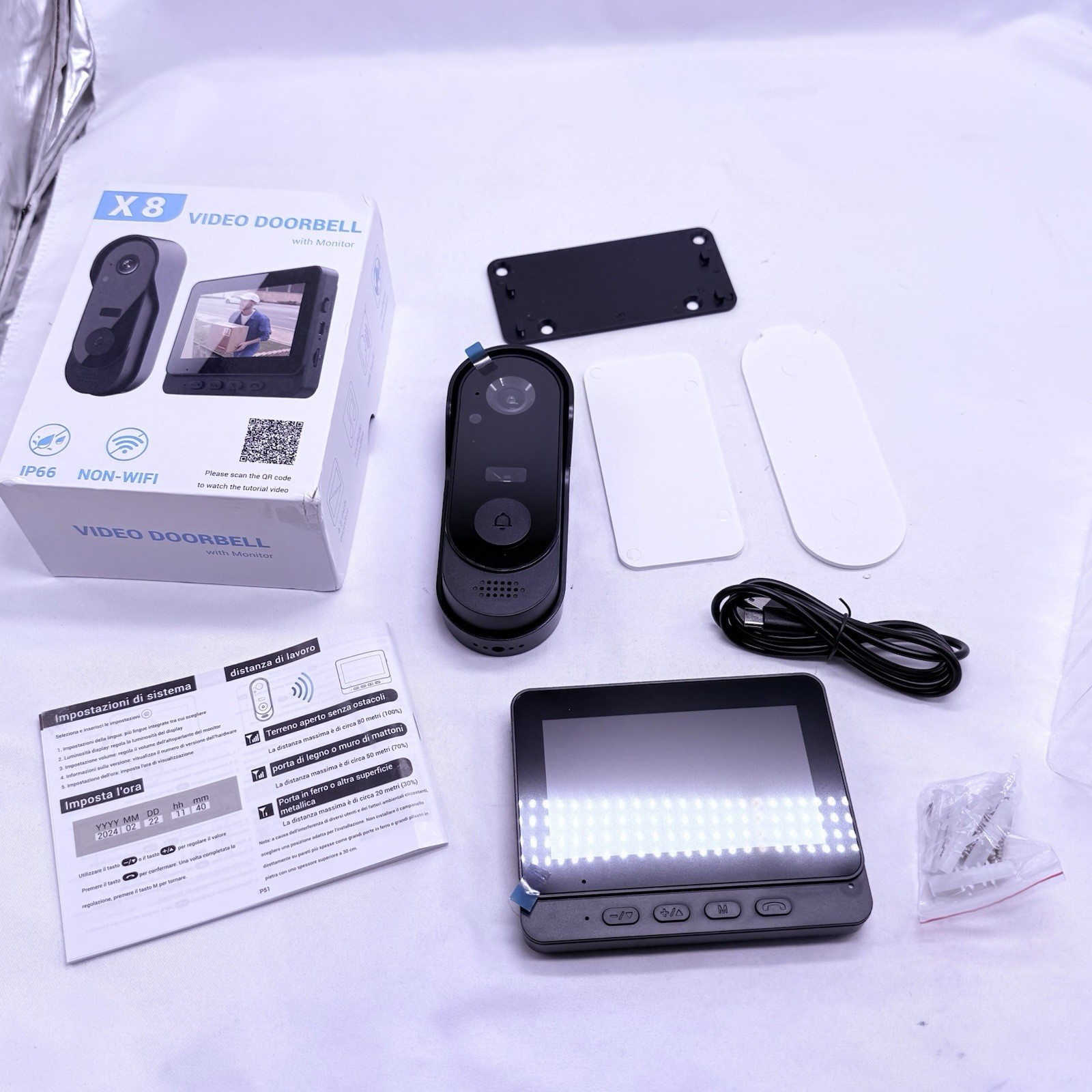 1080P Wireless Security Smart Doorbell Intercom Two-Way Audio Camera Bell Chime