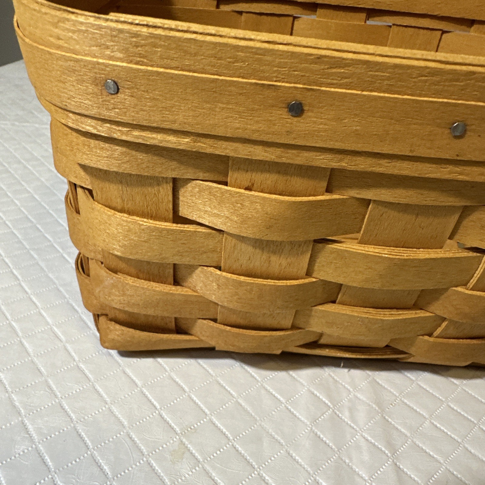 Longaberger Classic Small Basket Slanted Signed 1999 Vintage Basket Only