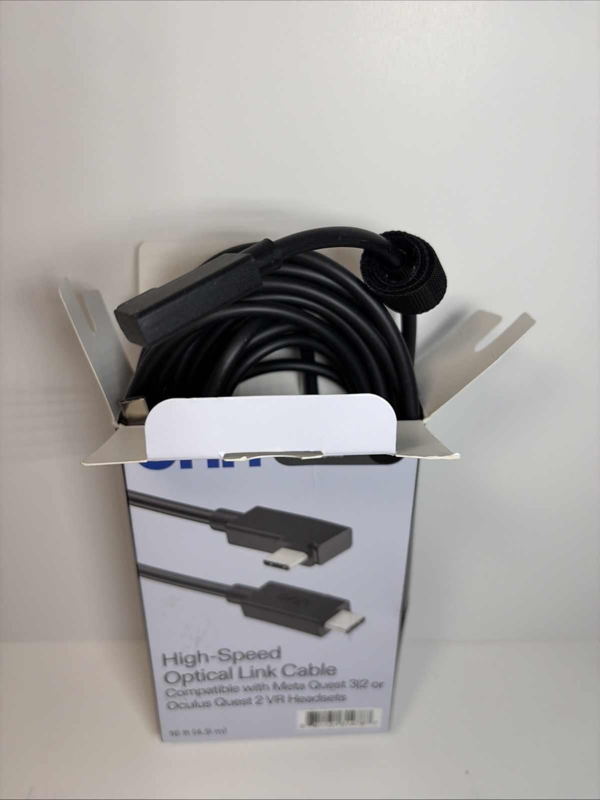 Onn 16ft VR Link Cable Meta Quest 2 3 USB-C Optical Link High Speed 10Gbps