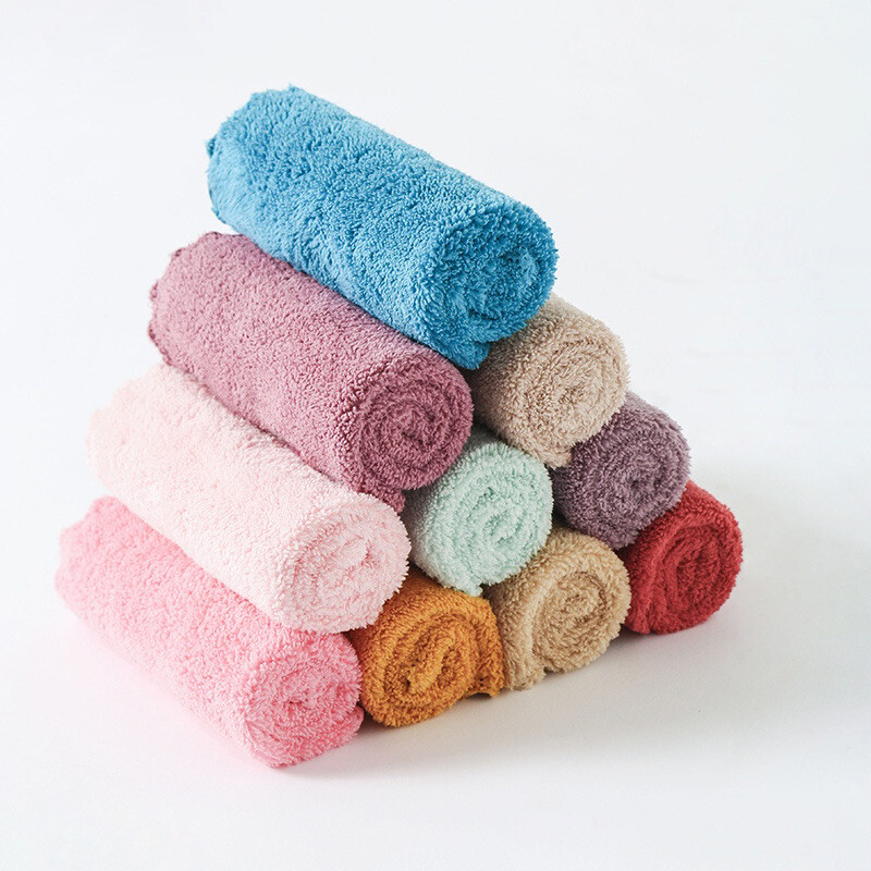 10x Cute Colorful Washcloth Microfiber Cleaning Cloth 25x25CM Kitchen Gift Idea