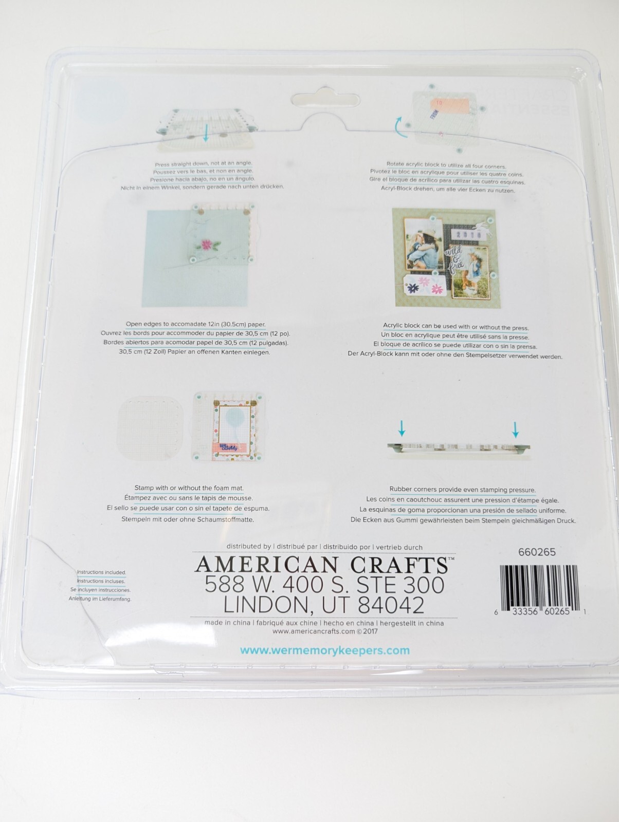 NEW We R Memory Keepers Precision Press Advanced Crafter's Essentials Stamping