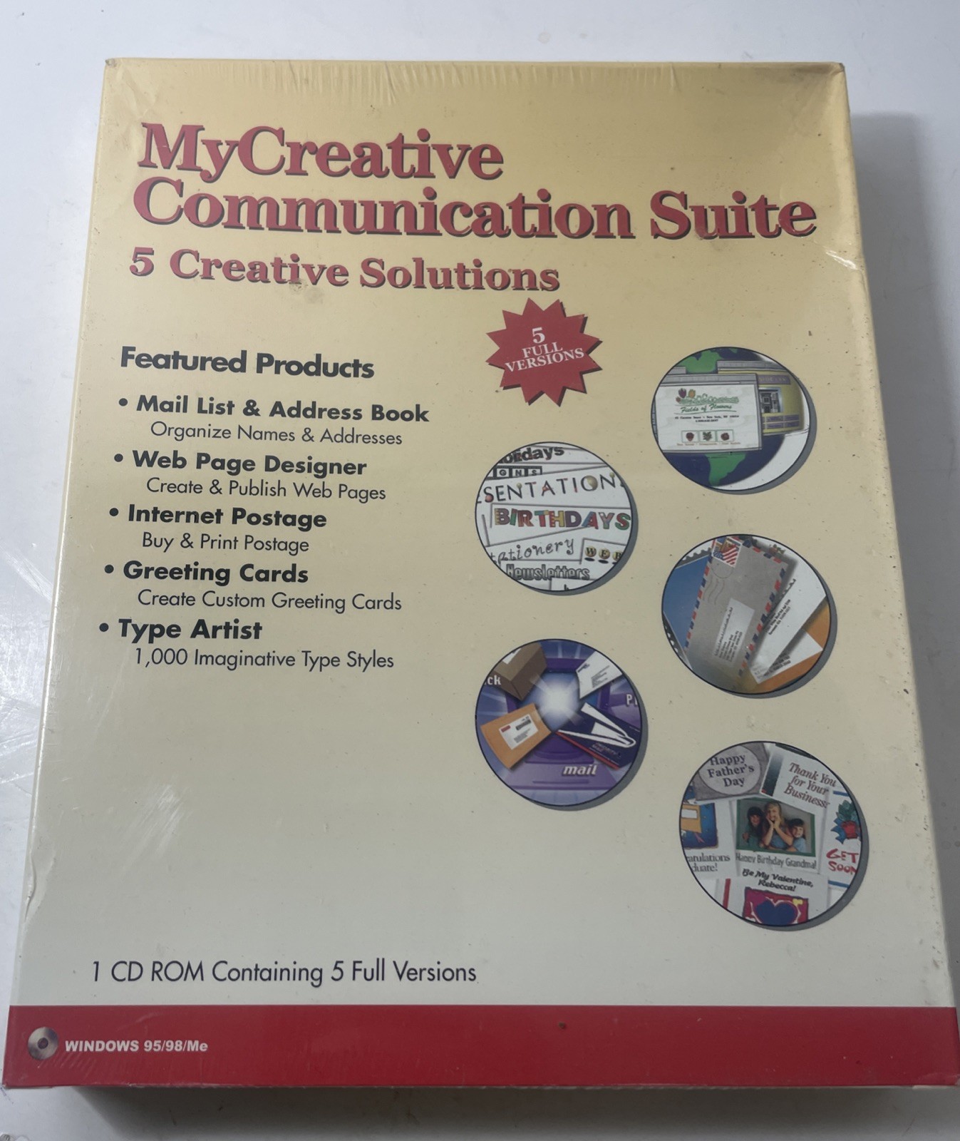 MyCreative Communication Suite 5 Creative Solutions (PC, 2000) Sealed in Box