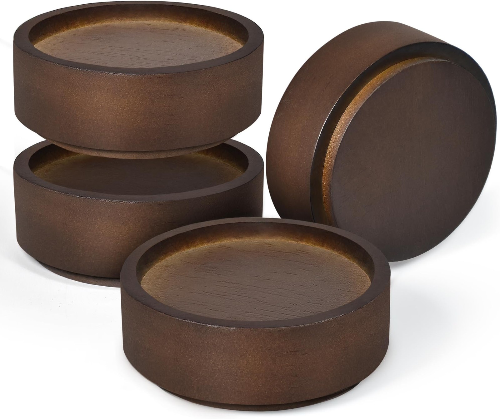 Wood Bed Risers, Heavy Duty Wood Blocks, 1 inch Stackable to 2 inch 3 inch 4 ...