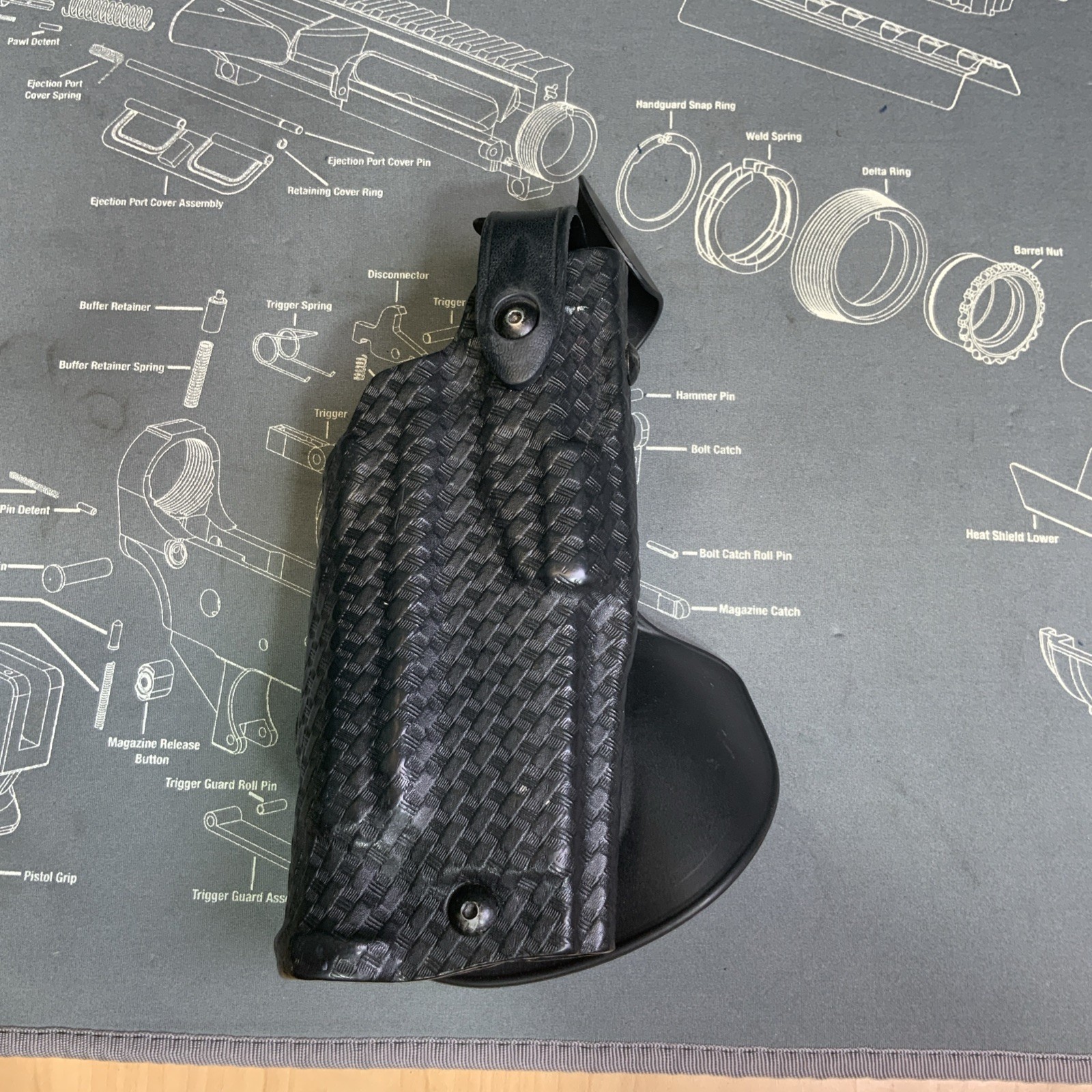 Safariland Basketweave Duty Holster 6360-4502 RH SIG P-320 5” IT M3 LIGHT
