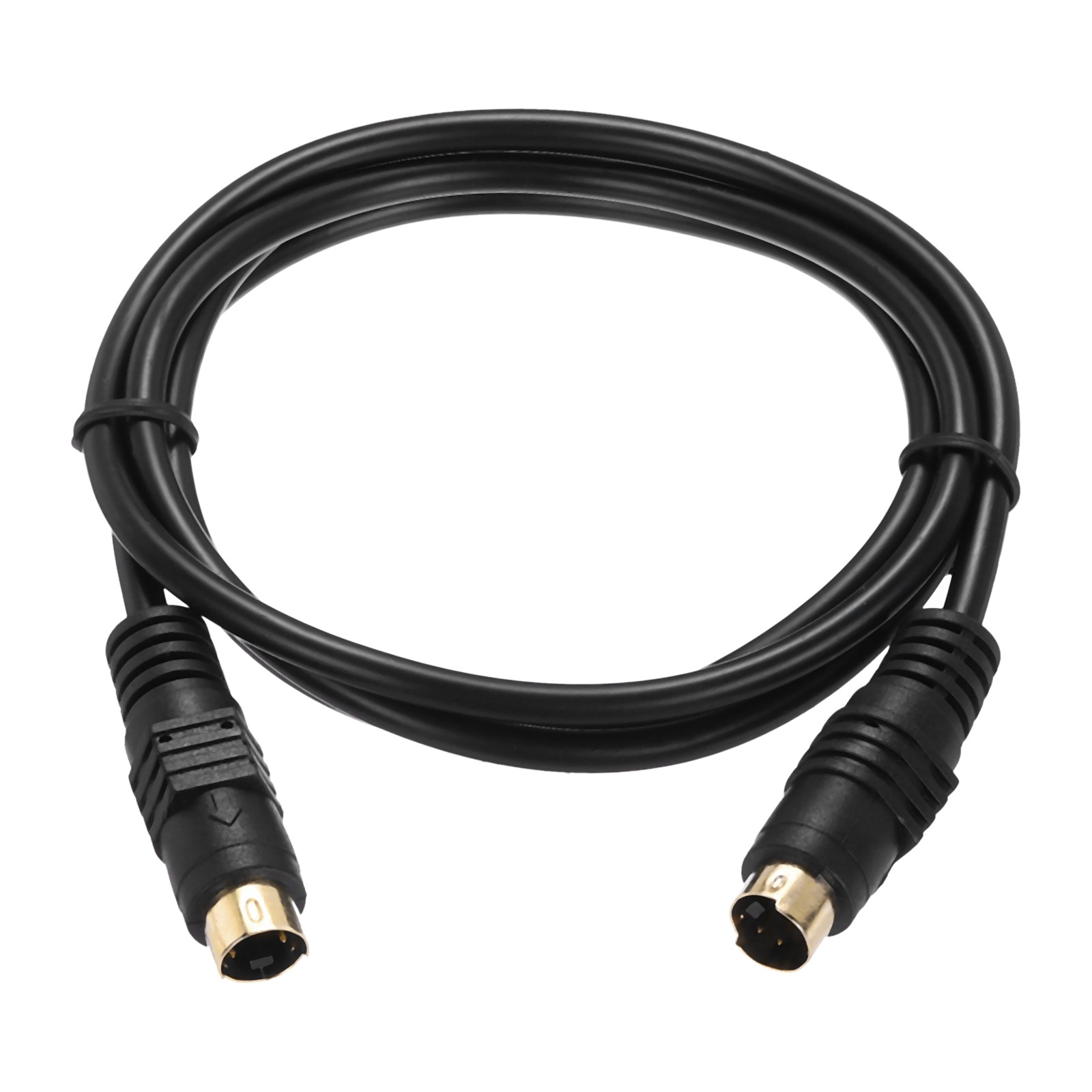 S Video Cable 3.3ft Mini DIN 4 Pin S-Video Cable Male to Male Gold Plated