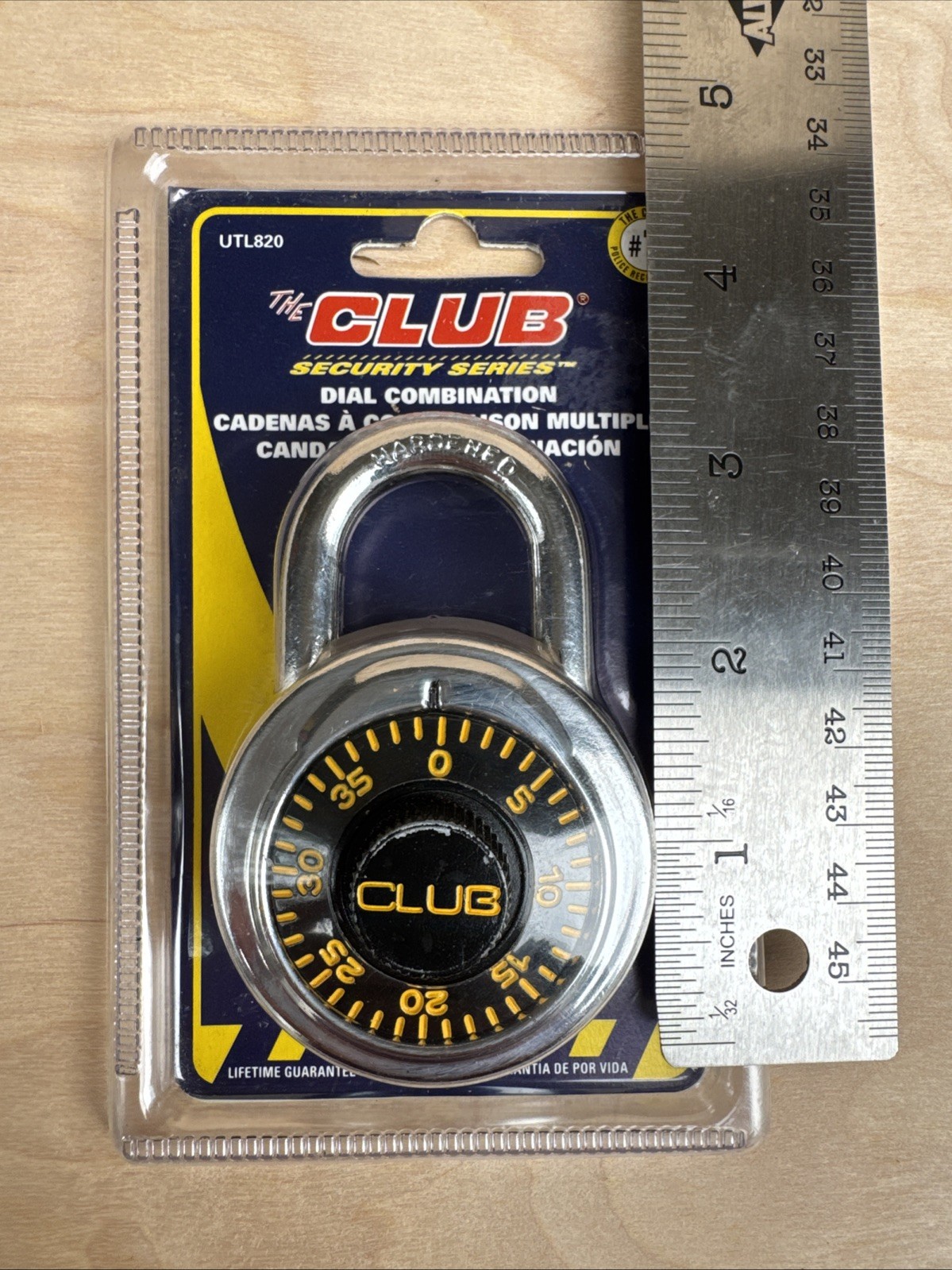 NEW - The Club Combination Lock - Unopened