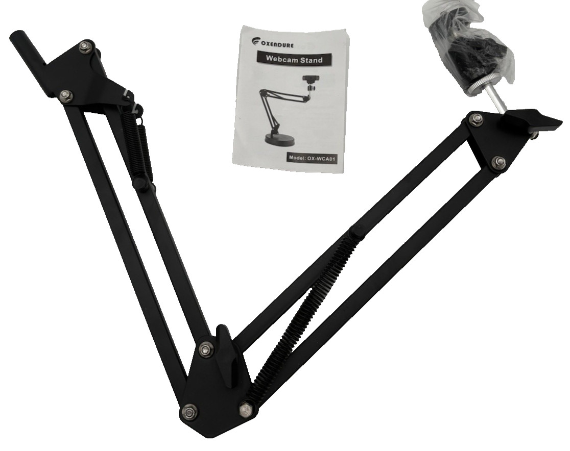 Oxendure Webcam Stand,Camera Mount 22 Inch Suspension Boom Scissor Arm NO Stand
