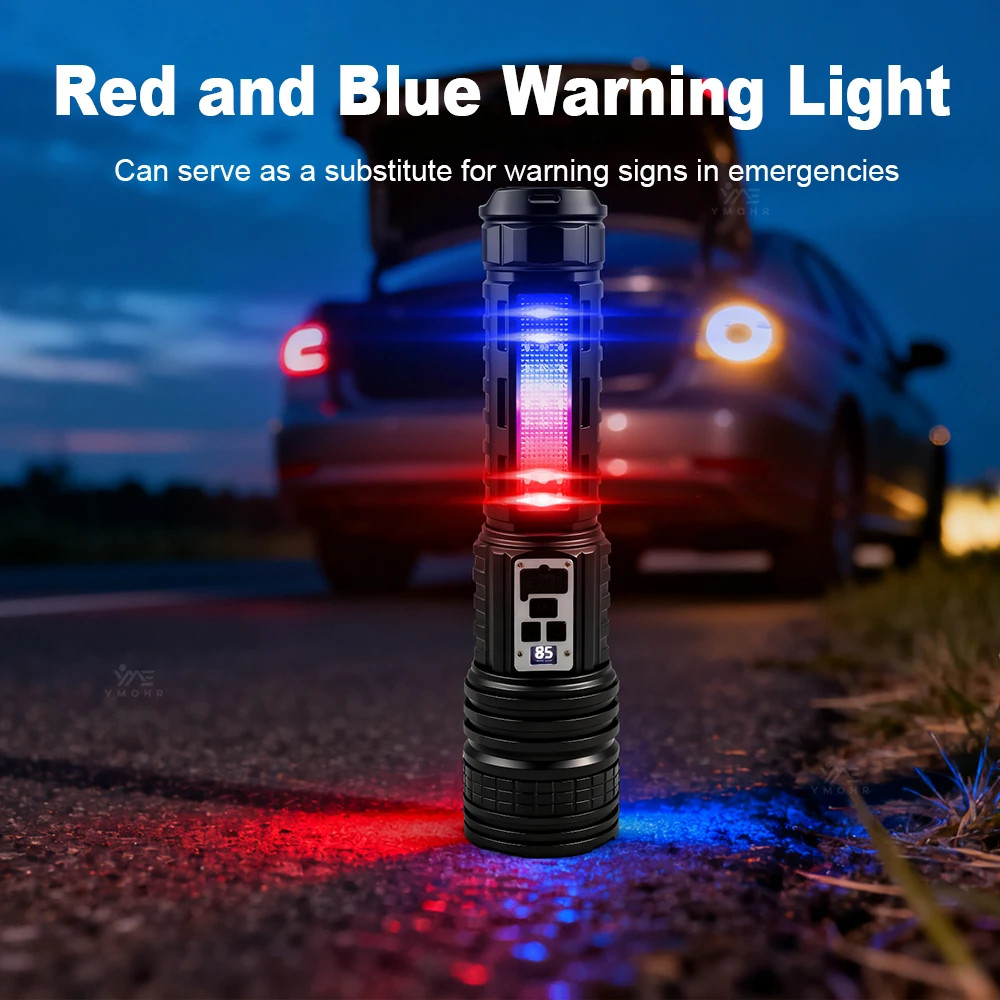 High Power Flashlight Super Big Rechargeable LED Searchlight Long Range Torch US