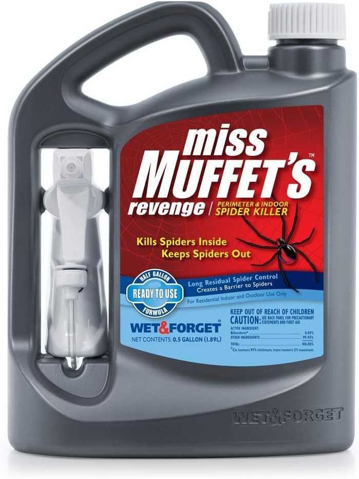 803064 Miss Muffet'S Revenge Indoor and Outdoor Spider Killer with Attached Spra