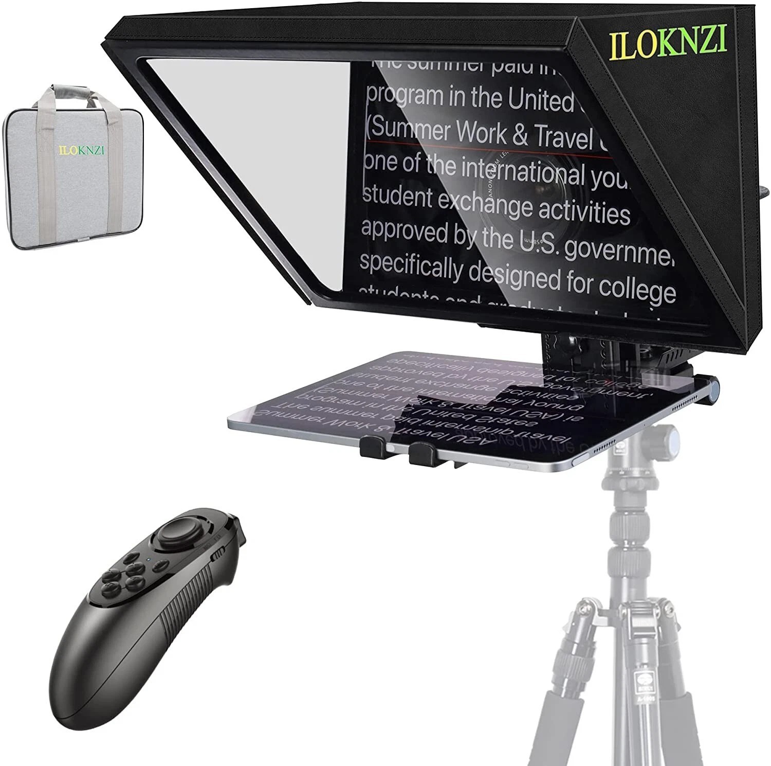 ILOKNZI 12 inch Aluminum Lifting Teleprompter for Tablets Never Used