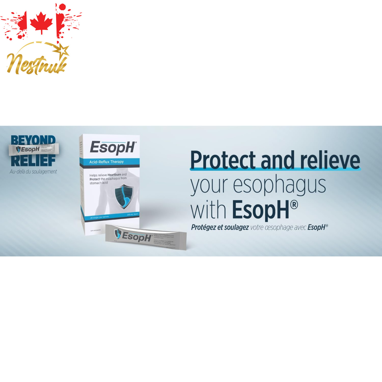 EsopH Liquid Gel Sachets 10 mL × 20 – Single-Dose – Canada Version