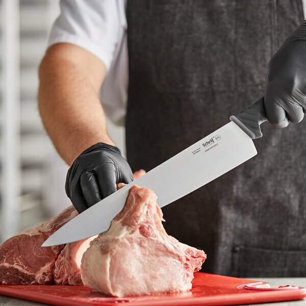 Schraf 12" Chef Knife with Gray TPRgrip Handle, NSF Listed