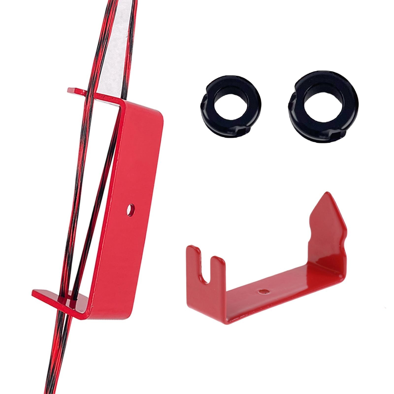 Archery Peep Sight, 1/4" 3/16" Aluminum Peep Sight with Bow String Separator ...
