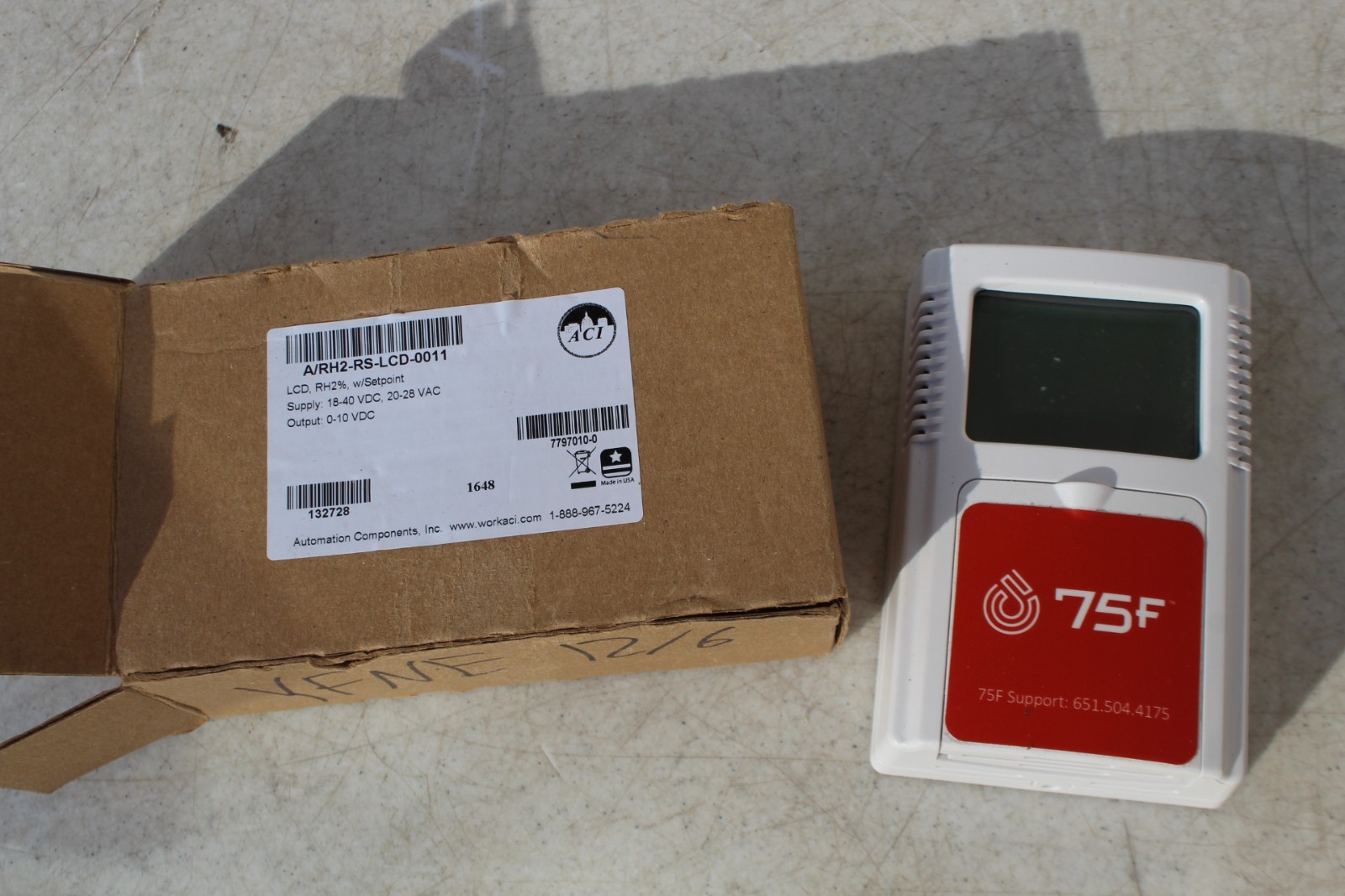 Automation Components ACI 132728 Temperature Relative Humidity Monitor A/RH2-R