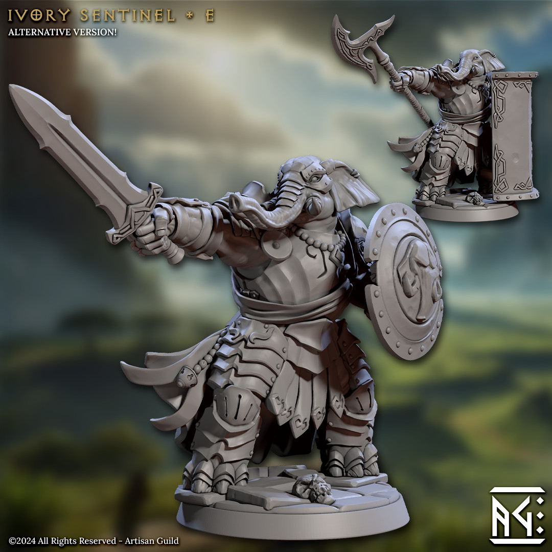 Loxodon E - Paladin / Fighter - Artisan Guild - Dungeons and Dragon