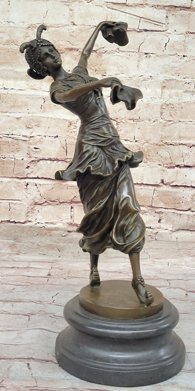Art Deco Collectible Turkish Dancer Bronze Statue by CL J R Colinet Detailed