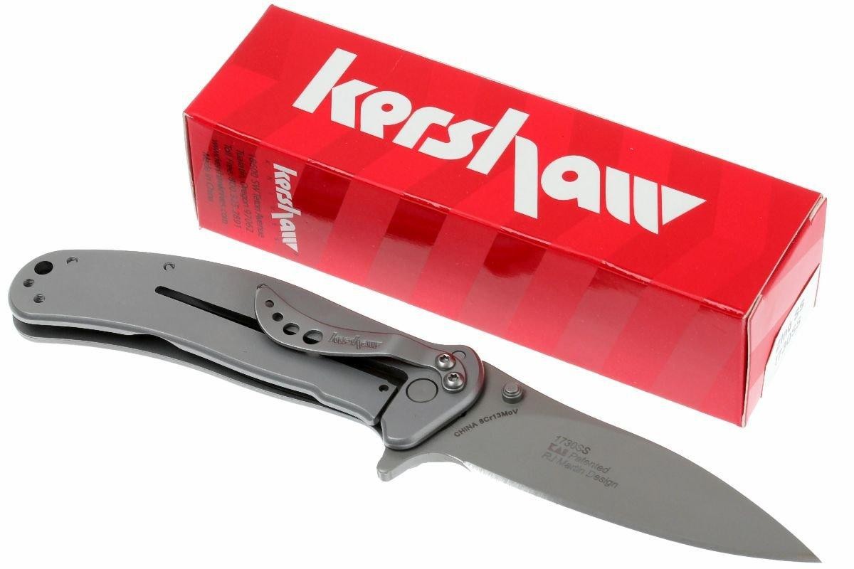 Kershaw 1730SS Zing, Assisted Knife, 3" Plain Blade, Stainless Steel Handles-NEW