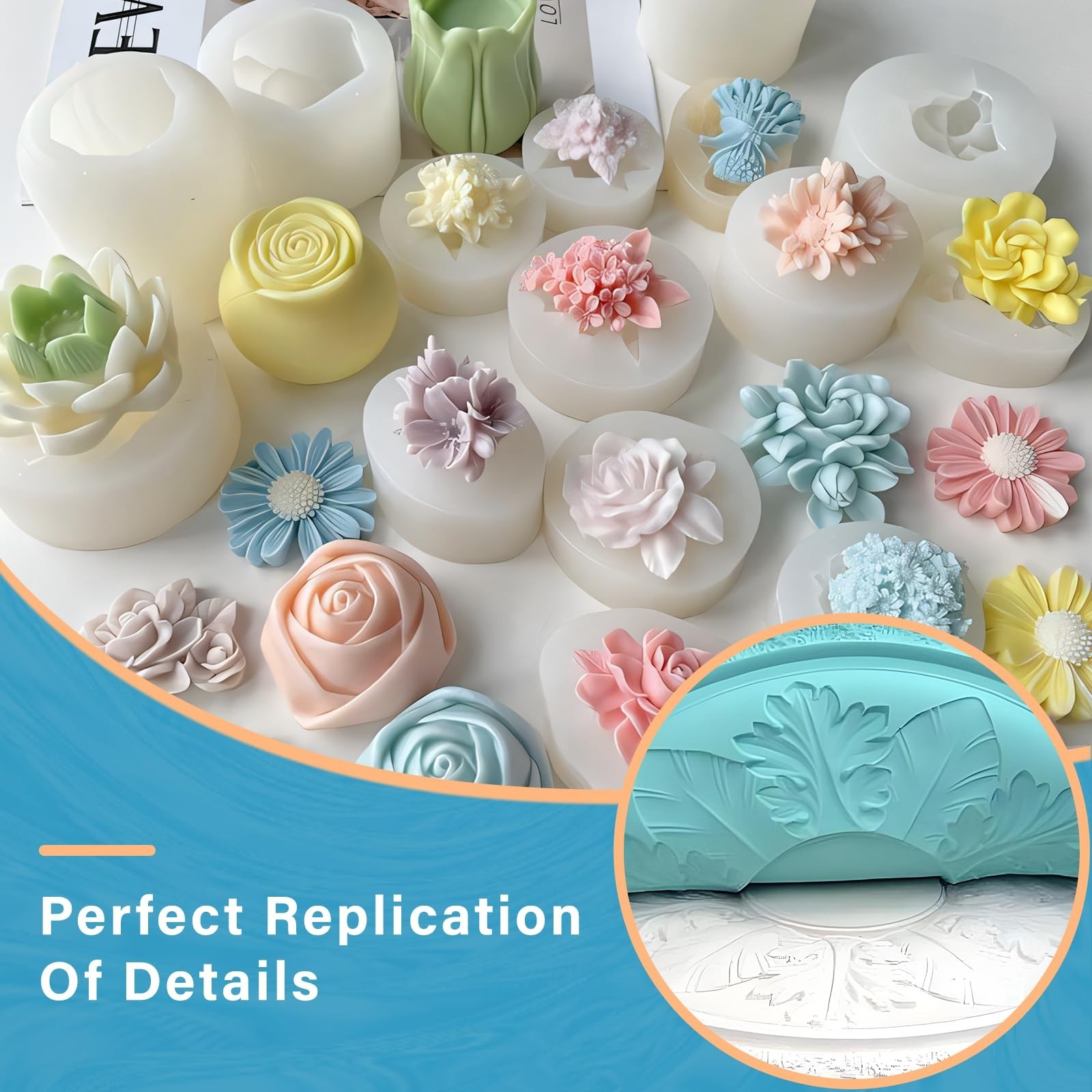 Bond Craftor Silicone Mold Making Kit 64oz, 15A Platinum Silicone for Resin M...