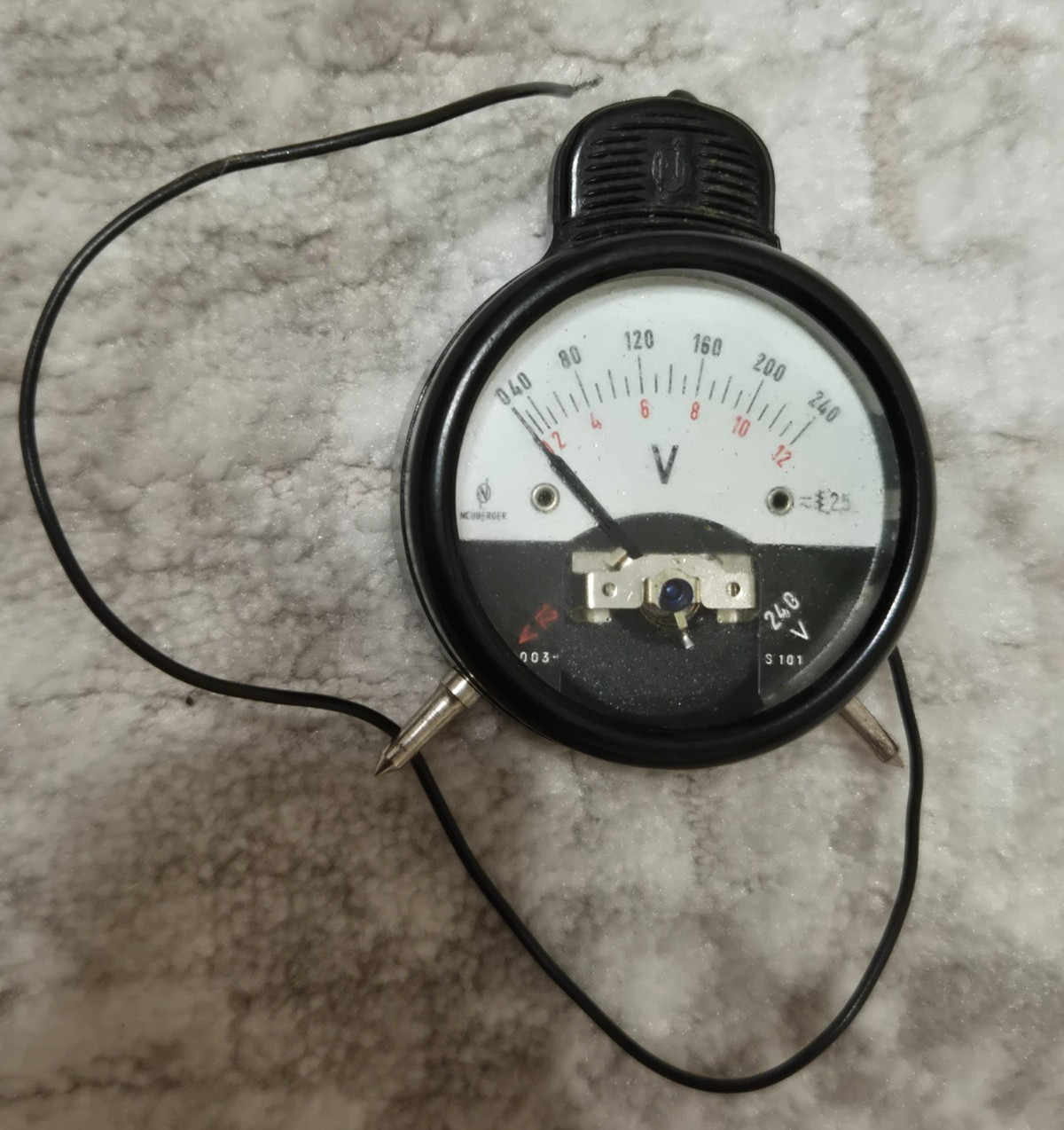 Antique Neuberger Test voltmeter 12 and 240 DC and AC