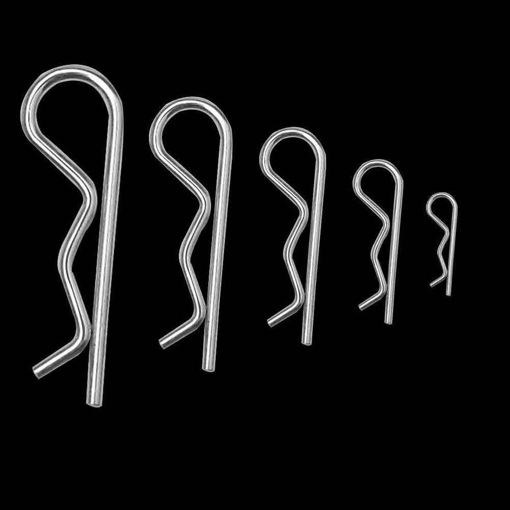 20 Pcs Hardware Pins Cotter Pins Spring Fastener Assortment Kit, Retaining Pins
