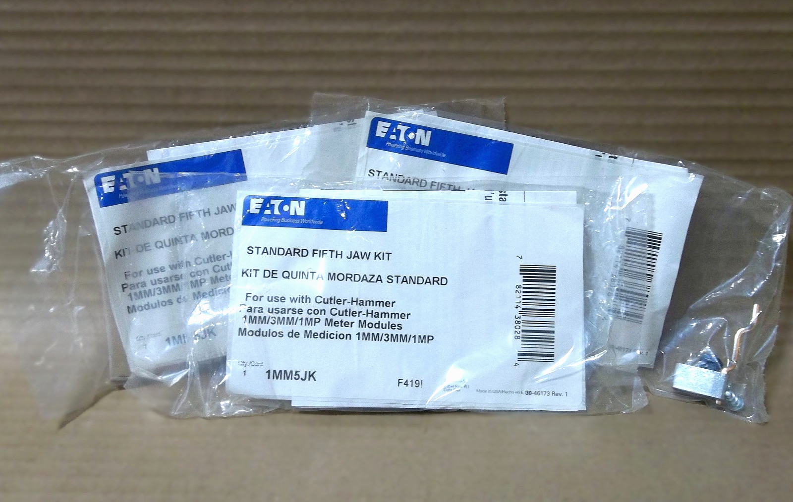 LOT OF 2 NEW EATON CUTLER HAMMER  1MM5JK  STANDARD FIFTH JAW KIT FOR 1MM 1MP 3MM
