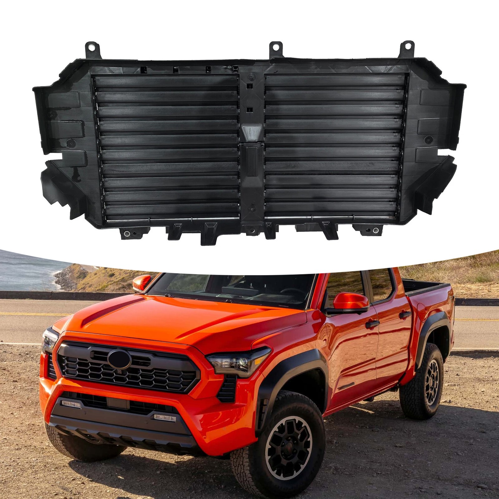 Grille Shutter Active Air Grill Louver W/ Motor For 2024-26 Toyota Tacoma Grille