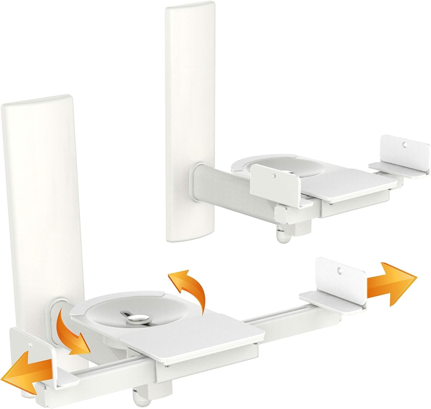 Universal Speaker Wall Mount One Pair of Side Clamping Bookshelf Speaker Mount B