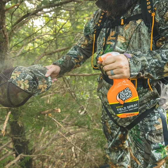 2PC Dead Down Wind Evolve Field Spray 32 oz Hunting Scent Eliminator Odor Pack