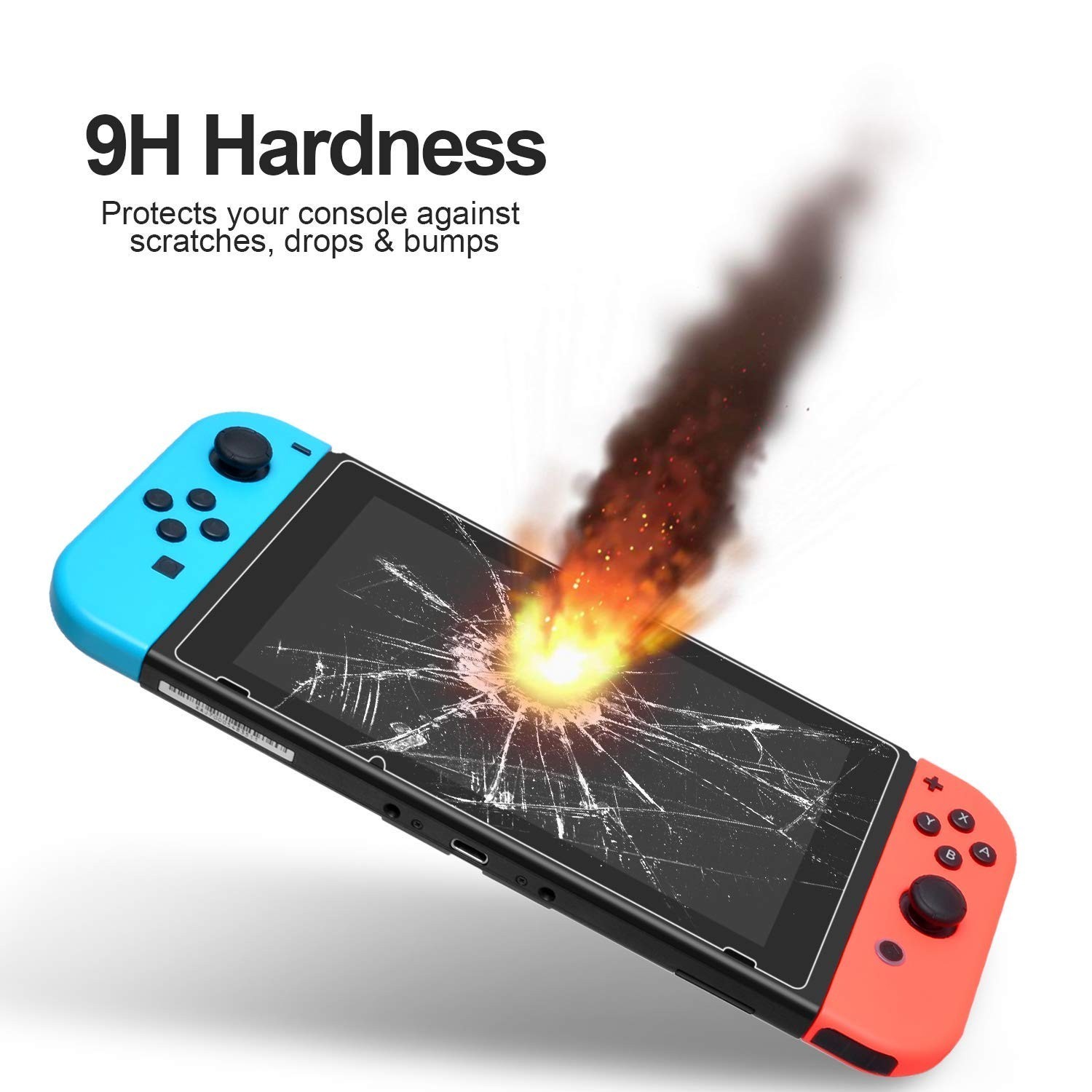 Transparent 3-Pack Screen Protector Set for Nintendo Switch - Easy Install Guide