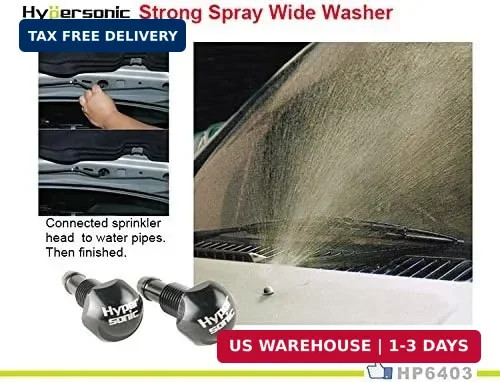 Hypersonic Universal Car Windshield Washer Sprayer 2Pcs Vehicle Nozzle