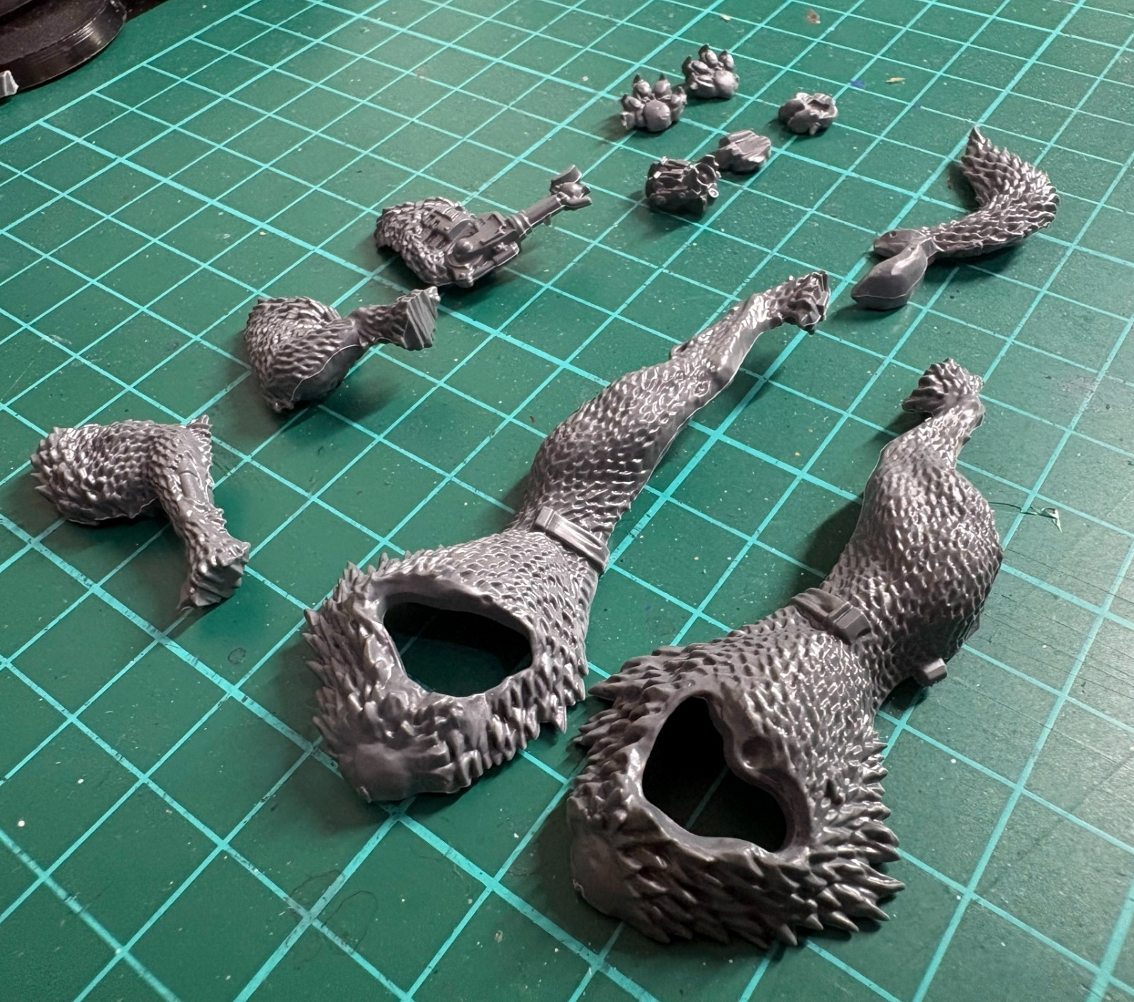 Space Wolves Thunderwolf Cavalry Wolf B Torso Body Bits | Warhammer 40K Kitbash