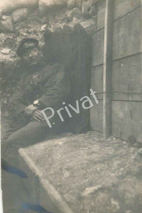 Photo Wk I Lieutenant Schindlbeck Römerlager Fort Du Camp Des Romains France