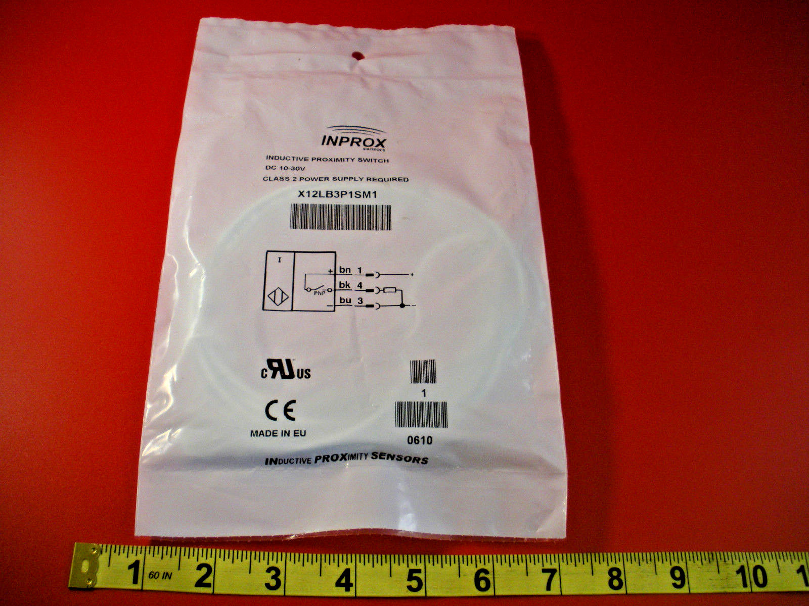 Inprox X12LB3P1SM1 Proximity Sensor Switch Inductive 10-30vdc 3-Wire Nib New