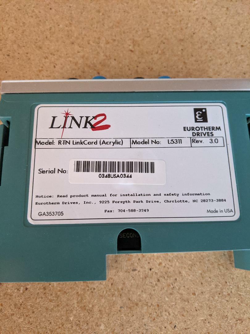 PARKER SSD EUROTHERM DRIVES MODEL: L5311 RTN LINK CARD REV. 3.0