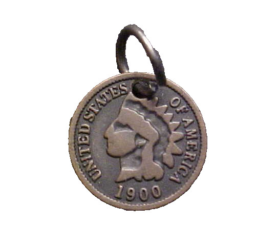1900 Indian Cent - Holed for Jewelry - Very Nice Gift Item - c7015xux