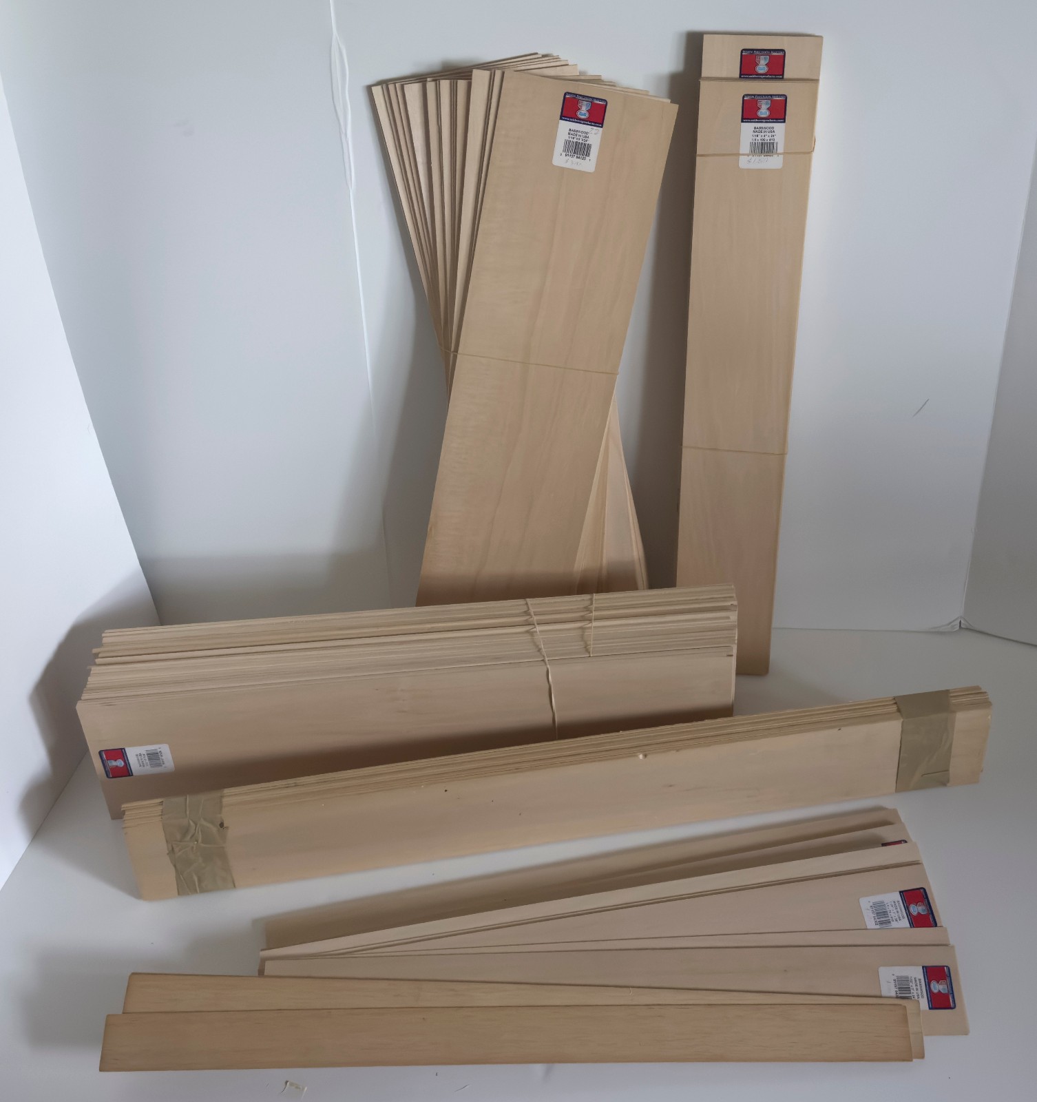 Midwest Products Huge lot of Basswood boards, planks. 15 pounds of them.