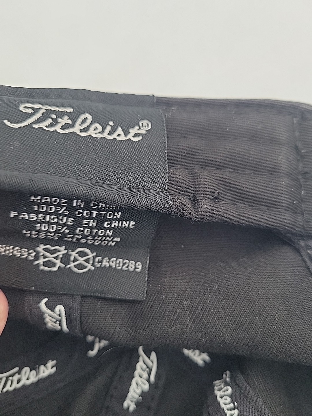 Titleist Golf Hat Annbriar Golf Course Strapback Black Embroidered Logos OS