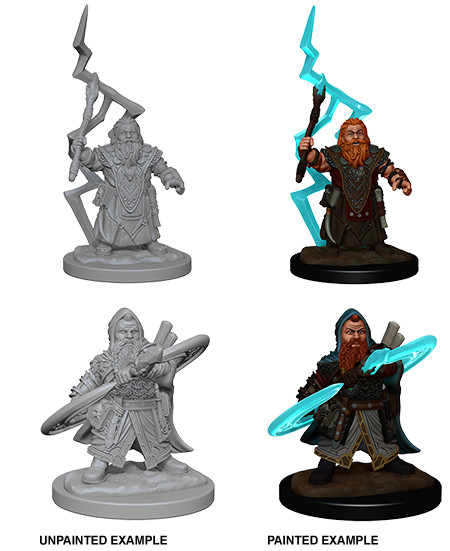 Pathfinder Battles Deep Cuts Unpainted Miniatures: Dwarf Male Sorcerer