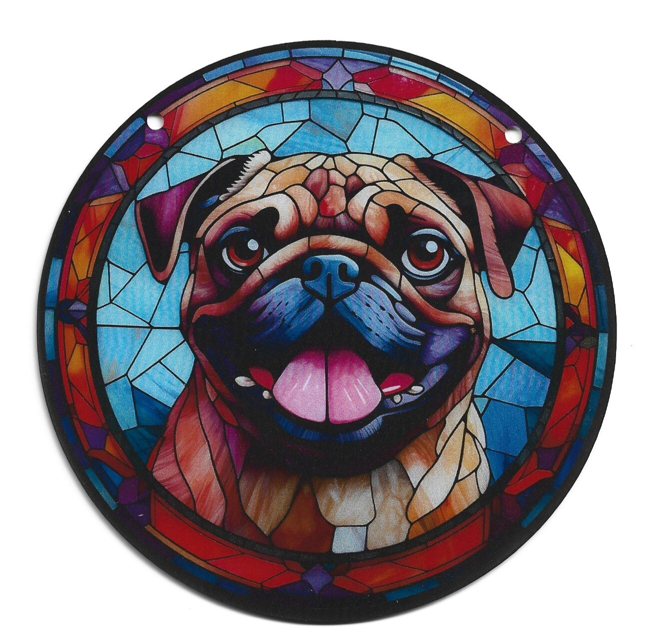 Bulldog Suncatcher - Acrylic Stained Window Hanging for The Breed Lovers!