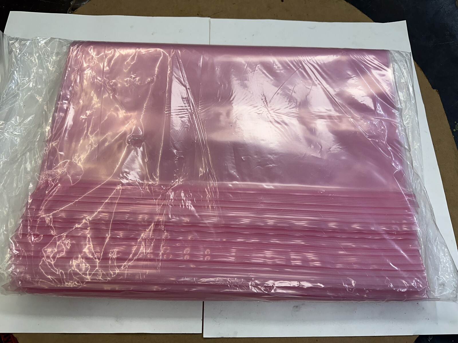 Anti Static Bags 4 Mil Reclosable Pink 18” X 24”