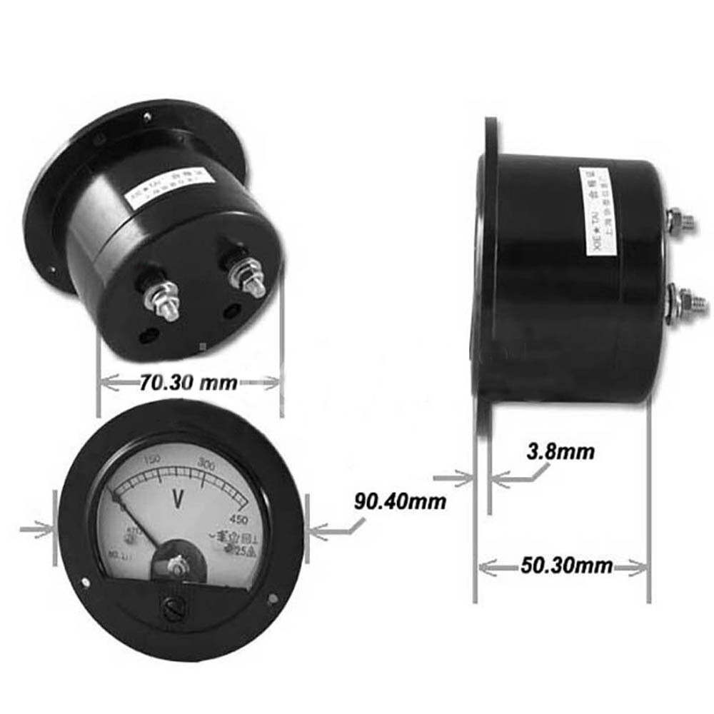 New DC 0~100A Analog AMP Current Pointer Needle Panel Meter Ammeter & Shunt USA