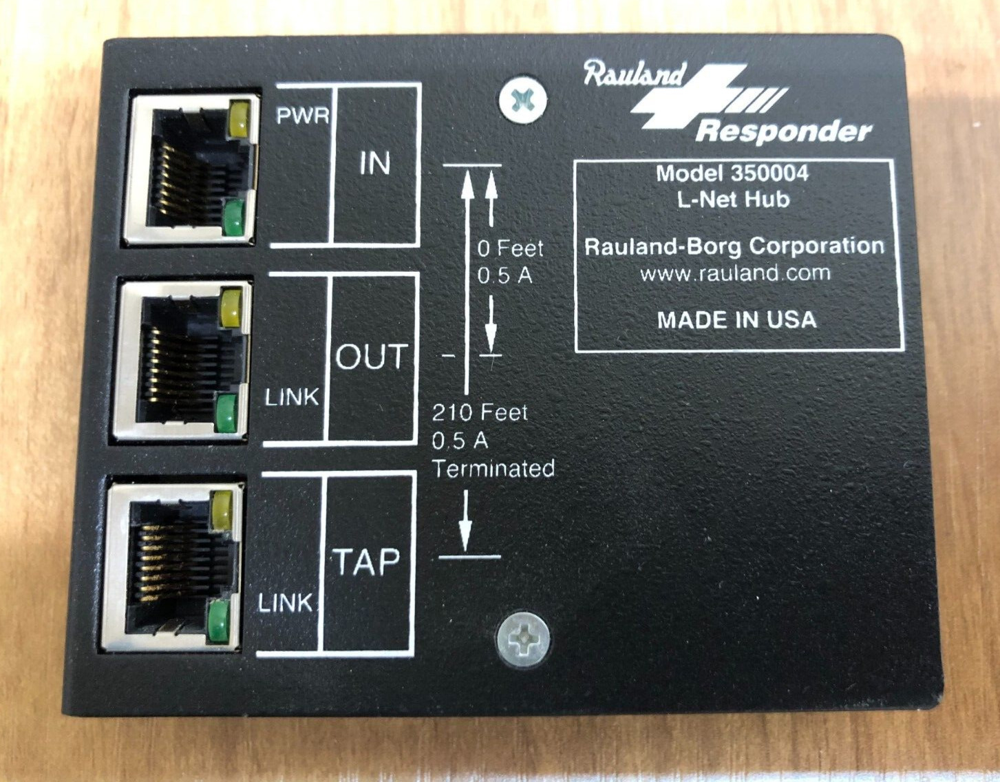 RAULAND RESPONDER 350004 5 L-NET HUB ADAPTER