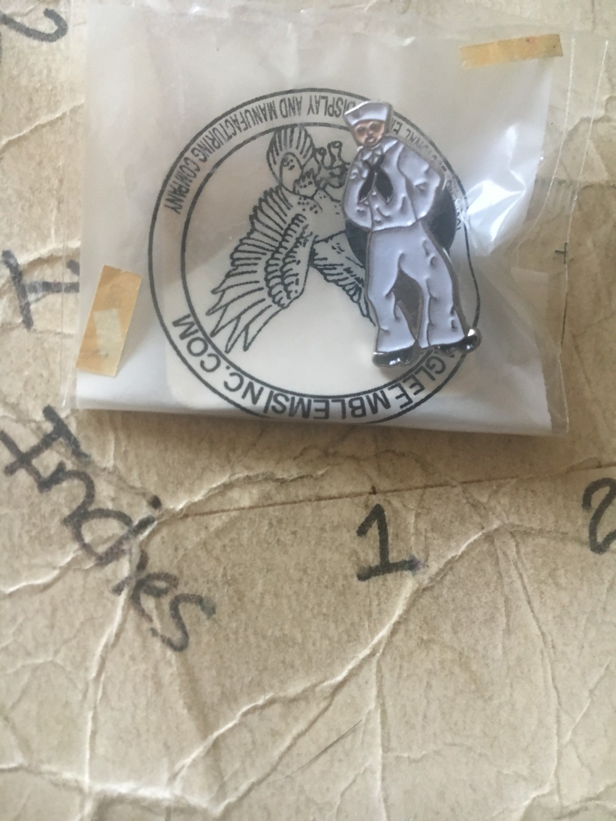 US Navy Sailor lapel PIN CLUTCH BACK 9/15/25