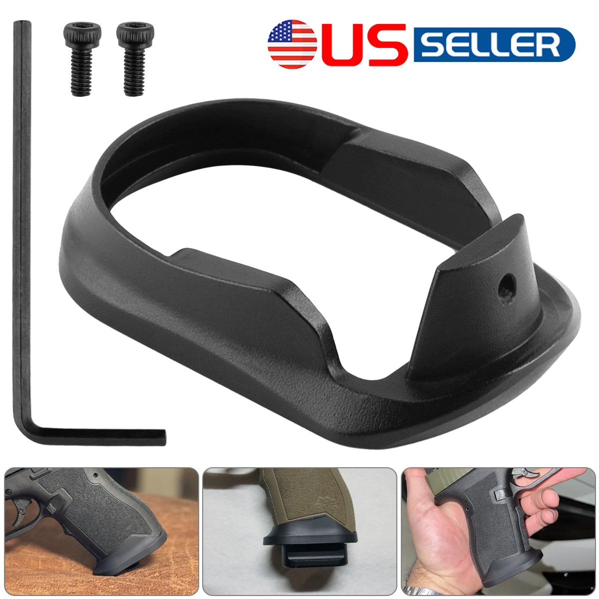 NEW Flared Aluminum Magwell Fit for PSA Dagger Compact - Black High Quality